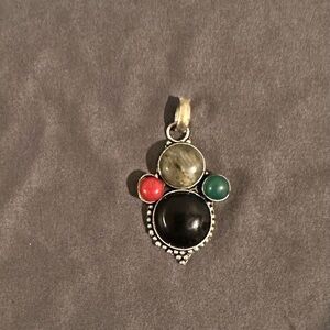 Elegant Multicolor Pendant Necklace